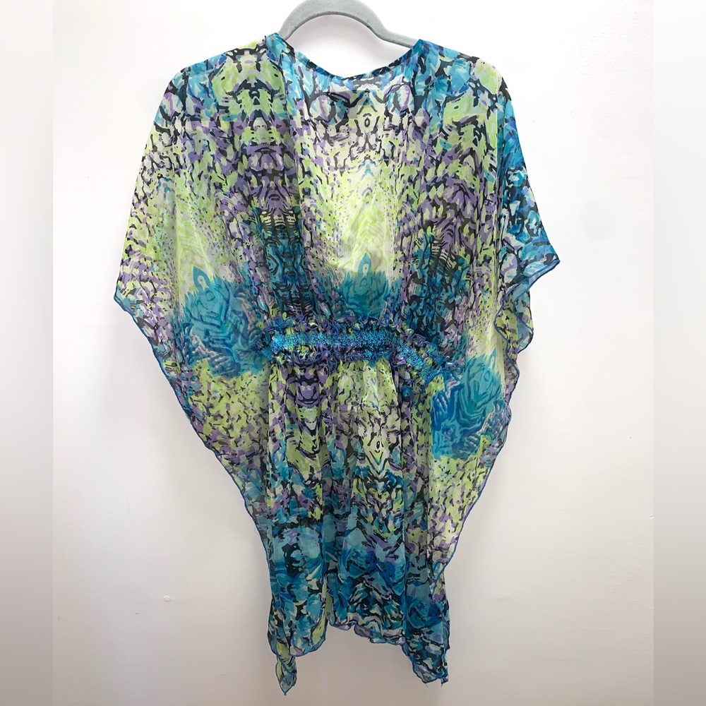 Steve Madden Tropical Swim Cover Up Size M/L - Picture 2 of 3